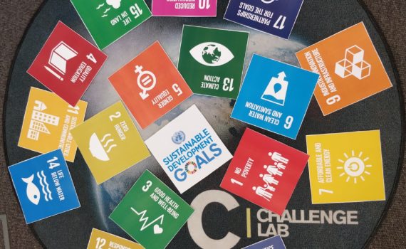 UN Sustainability Goals on Challenge Lab Logo